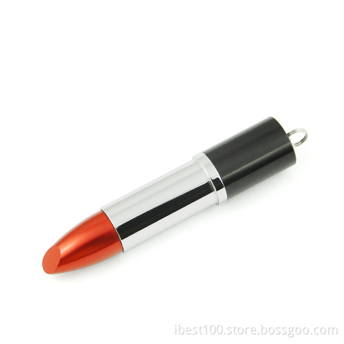 Promotion Gift Customized Lipstick Metal + Plastic USB Drive Pen Drive 128MB~32GB
